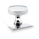 STUDIO Hastings 38mm Knob on Backplate - Polished Chrome in Polished Chrome