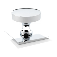 STUDIO Hastings 38mm Knob on Backplate - Polished Chrome in Polished Chrome