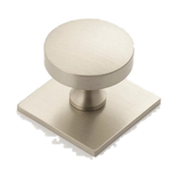 STUDIO Hastings 38mm Knob on Backplate - Satin Nickel in Satin Nickel