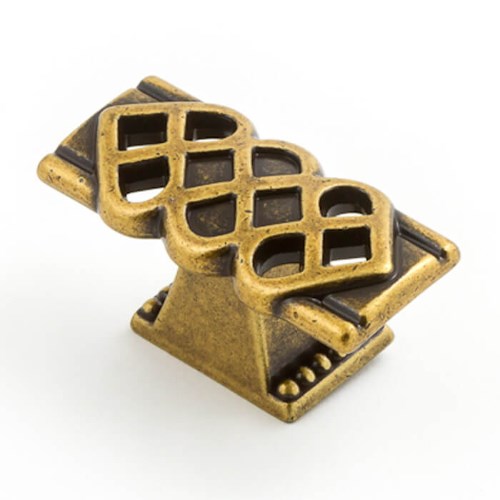 Castella Venetian Cabinet Knob in Antique Brass