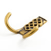Castella Venetian Double Robe Hook in Antique Brass