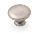 HERITAGE Shaker 35mm Plain Knob - Pewter in Pewter
