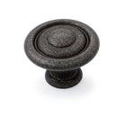 Scaped Shaker 35mm Fluted Knob - Antique Black in Antique Black