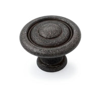 Scaped Shaker 35mm Fluted Knob - Antique Black in Antique Black