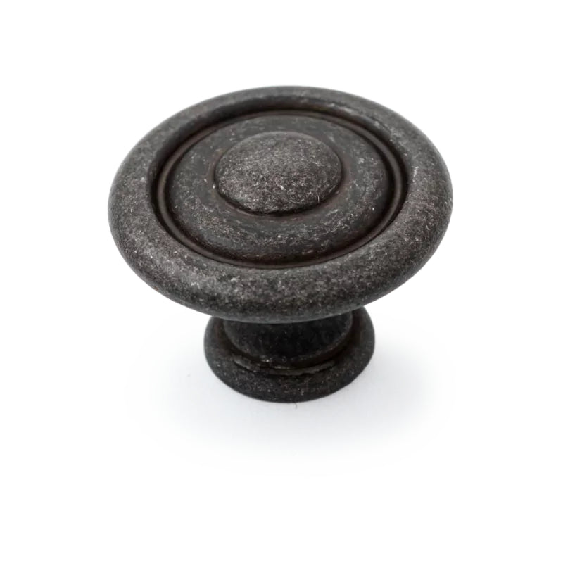Scaped Shaker 35mm Fluted Knob - Antique Black in Antique Black
