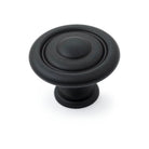 Scaped Shaker 35mm Fluted Knob - Matt Black in Matt Black