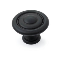 Scaped Shaker 35mm Fluted Knob - Matt Black in Matt Black