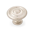 Scaped Shaker 35mm Fluted Knob - Satin Nickel in Satin Nickel