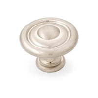 Scaped Shaker 35mm Fluted Knob - Satin Nickel in Satin Nickel