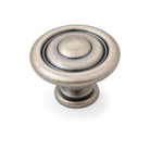 Scaped Shaker 35mm Fluted Knob - Pewter in Pewter