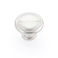 Windsor 30mm Knob in Polished Nickel