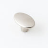 Castella Century Oval Cabinet Knob in Satin Nickel