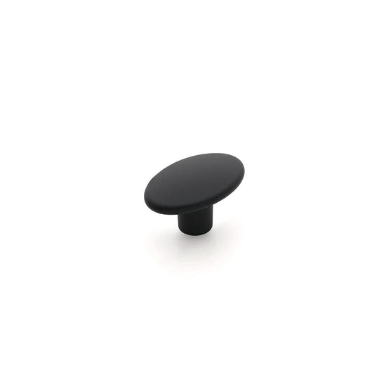 Century 37mm Oval Knob  in Matt Black