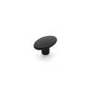 Century 37mm Oval Knob  in Matt Black