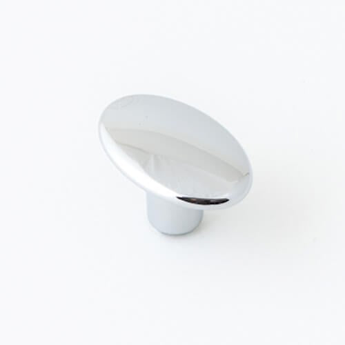 Castella Century Oval Cabinet Knob in Polished Chrome