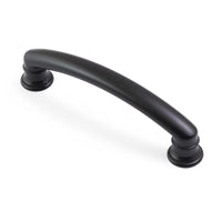 Decade 102mm Ridged Pull Handle in Matt Black