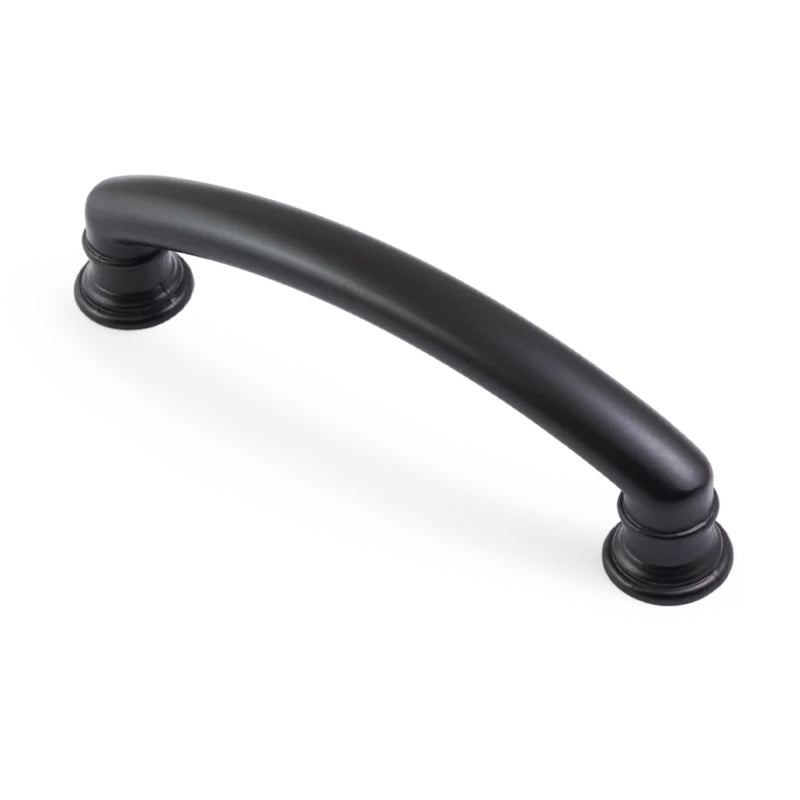 Decade 102mm Ridged Pull Handle in Matt Black