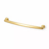 Decade 222mm Ridged Pull Handle in Satin Brass