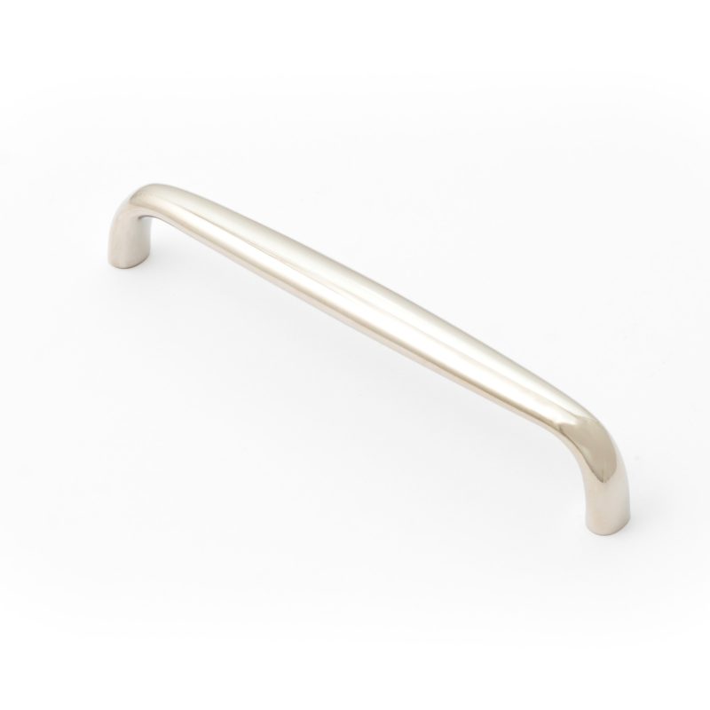 Castella Decade Pull Cabinet D Pull Handle in Polished Nickel