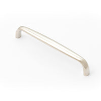 Castella Decade Pull Cabinet D Pull Handle in Polished Nickel