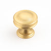 Decade 35mm Dome Knob in Satin Brass