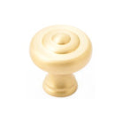 Decade 32mm Knob in Satin Brass
