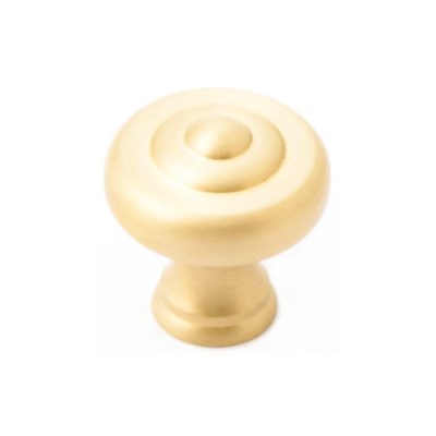Decade 32mm Knob  in Satin Brass