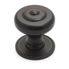NOSTALGIA Decade 38mm Knob & Backplate - Matt Black in Matt Black