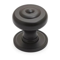 NOSTALGIA Decade 38mm Knob & Backplate - Matt Black in Matt Black