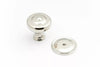 NOSTALGIA Decade 38mm Knob & Backplate - Polished Nickel in Polished Nickel