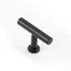 Castella Strand 'T' Cabinet Knob in Matt Black