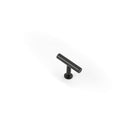 Castella Strand 'T' Cabinet Knob in Matt Black