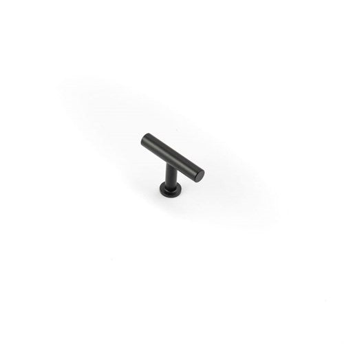 Castella Strand 'T' Cabinet Knob in Matt Black