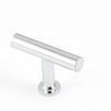 STATEMENT Strand 50mm Solid Brass 'T' Knob - Polished Chrome in Polished Chrome
