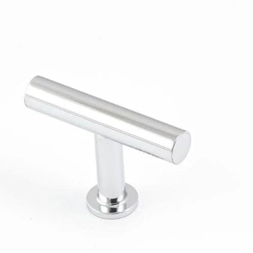 STATEMENT Strand 50mm Solid Brass 'T' Knob - Polished Chrome in Polished Chrome