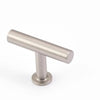 STATEMENT Strand 50mm Solid Brass 'T' Knob - Dull Brushed Nickel in Dull Brushed Nickel