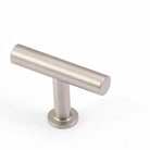 STATEMENT Strand 50mm Solid Brass 'T' Knob - Dull Brushed Nickel in Dull Brushed Nickel