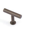 STATEMENT Strand 50mm Solid Brass 'T' Knob - Bronze in Bronze