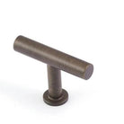 STATEMENT Strand 50mm Solid Brass 'T' Knob - Bronze in Bronze