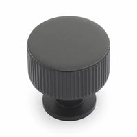 Ridge 30mm KNOB in Matt Black in Matt Back
