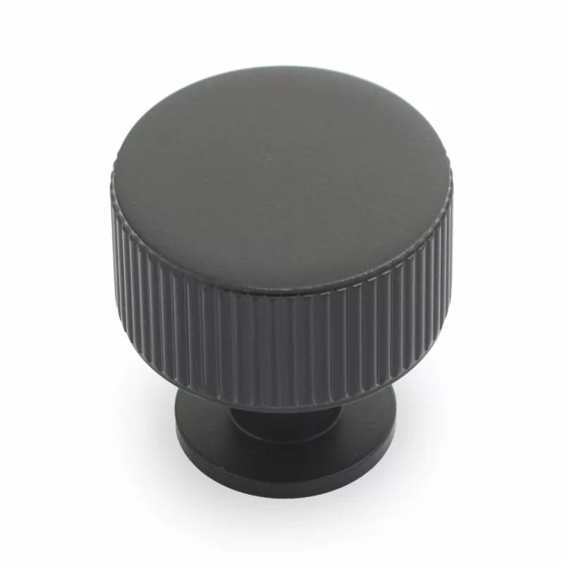 Ridge 30mm KNOB in Matt Black in Matt Back