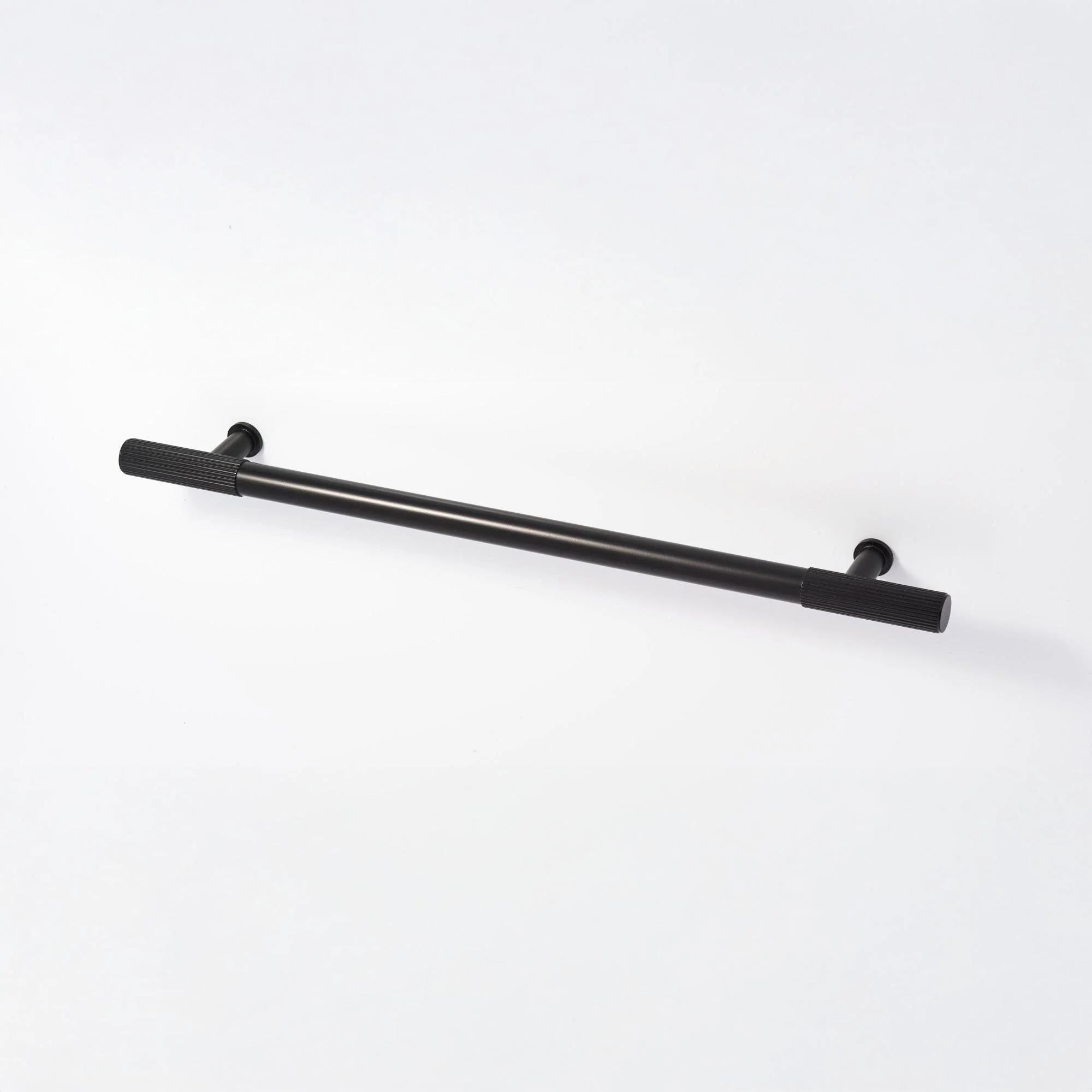 [Coming Soon] Ridge 450mm Door Pull - Back-to-Back - Matt Black in Matt Black