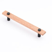 Castella Lenah Cabinet Pull Handle in Tasmanian Oak / Matte Black