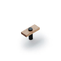 Lenah Knob in Euro Beech/Matte Black