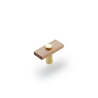 Lenah Knob in Euro Beech/Polished Gold