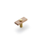 Lenah Knob in Euro Beech/Brushed Gold