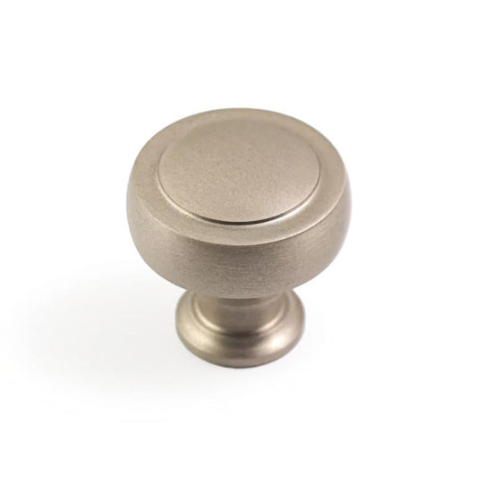 NOSTALGIA Supple 32mm Knob - Dull Brushed Nickel in Dull Brushed Nickel