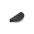 Cove 140mm Semi-Circle Solid Brass Pull - Matt Black in Matt Black