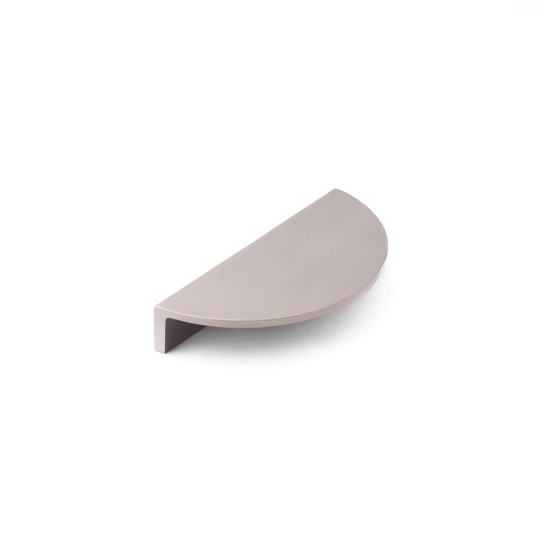 Cove 140mm Semi-Circle Solid Brass Pull - Dull Brushed Nickel in Dull Brushed Nickel