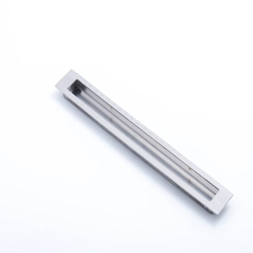 Slate Flush Pull in Satin Stainless